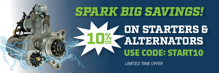 10% off Popular starters and alternators with coupon